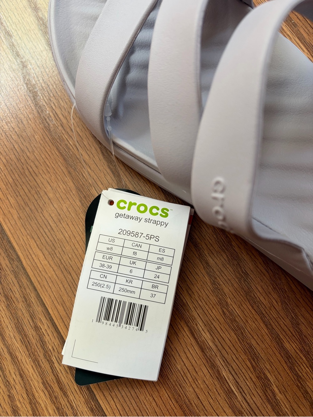 CROCS Women’s Getaway Strap Sandals - mauve mist - Picture 3 of 3